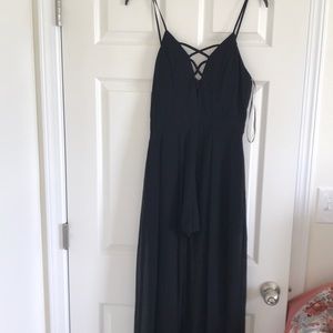 Boutique cross front romper dress